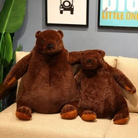 60cm brown teddy bear djungelskog plush toys soft stuffed animal plush bear toy cushion doll for girl soft pillow drop shipping