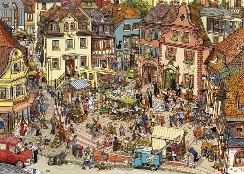 

Adult Reduced Pressure Puzzle 1000 Pieces Children Educational Learning Toys Kids Puzzles Landscape Adults Juguetes Toys BC50PT
