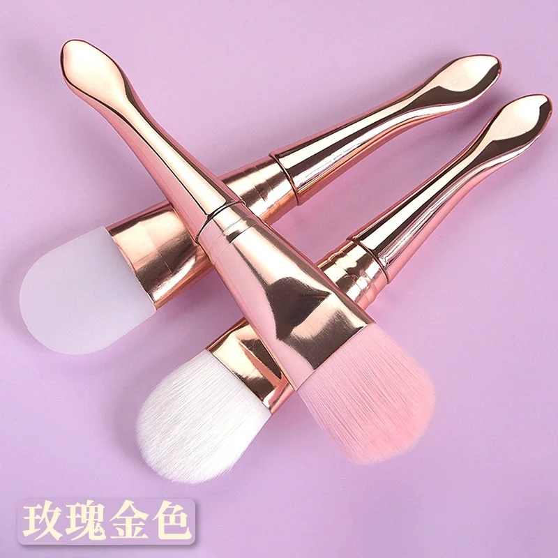 

Silicone Mask Brush With Double-Headed Soft Hair Beauty Tools Facial Product Cosmetic Spa Cream Foundation Using