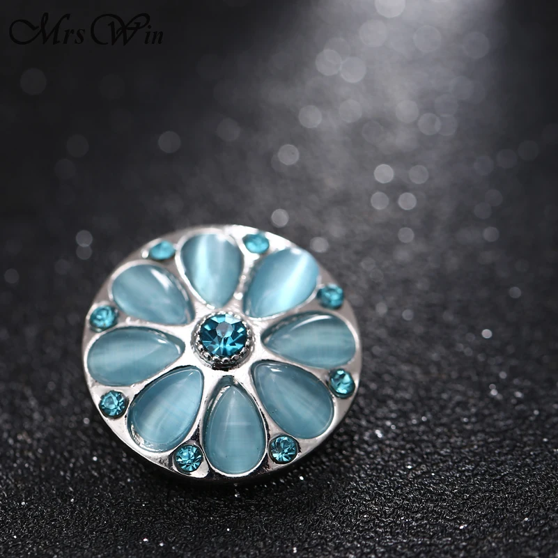 6 шт./лот Имбирные Стразы Цветы кнопки ювелирные изделия подходят Love 18 мм браслеты