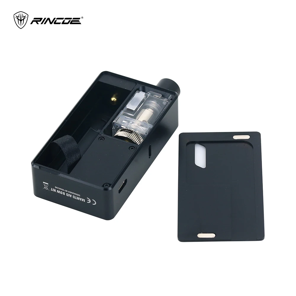 Original Rincoe Manto AIO 80W Kit No 18650 Battery 3ml For RBA Coil 0.3ohm 1.2ohm Electronic Cigarette VS Smoant Pasito Pod | Электроника