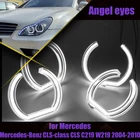 Крой Стиль Дневной светильник гало кольца комплект светодиодов глаза ангела DRL с украшением в виде кристаллов ангельские глазки для Mercedes-Benz CLS-class CLS C219 W219 04-10