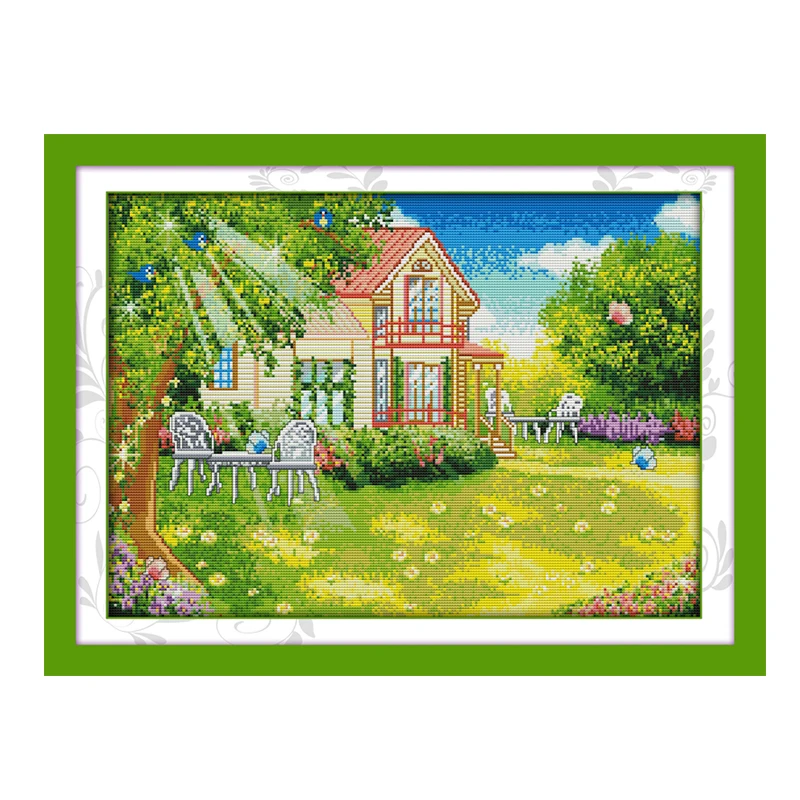 

Набор для вышивки крестиком DMC 11CT14CT, Набор для вышивки крестиком ручной работы с пейзажами, Цветочный Набор для вышивания