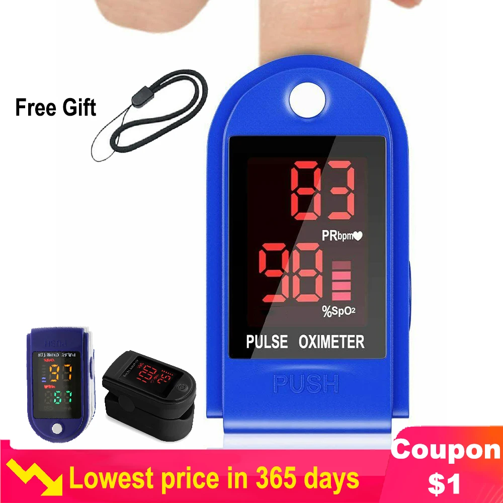 Пульсоксиметр на палец измеритель пульса Оксиметрия насыщенность кислородом |