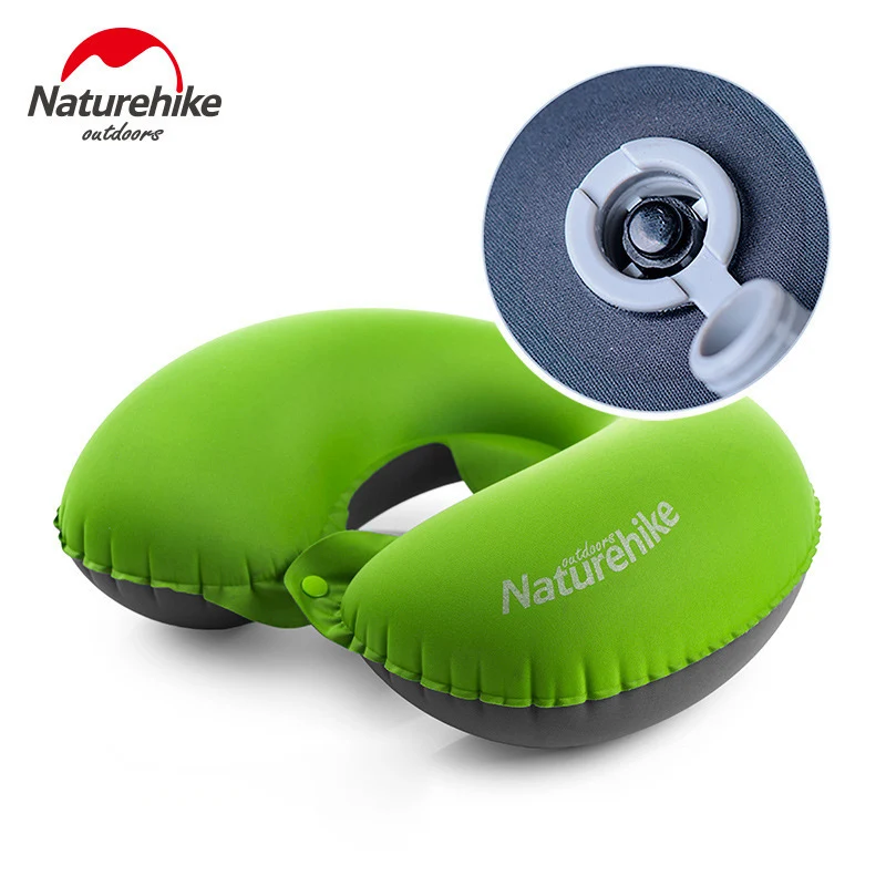 Портативная дорожная U-образная подушка Naturehike очень легкая складная надувная для