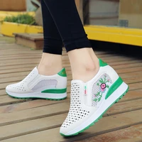 flowers wedge sneakers femme white trainers for women loafers ladies sneakers platform womens summer shoes for women high heels