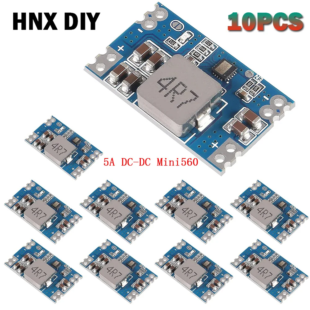 

10 шт. высокоэффективный выход 3,3 В, 5 В, 9 В, 12 В Mini560, понижающий цифровой конвертер, регулятор напряжения, стабилизированный источник питания