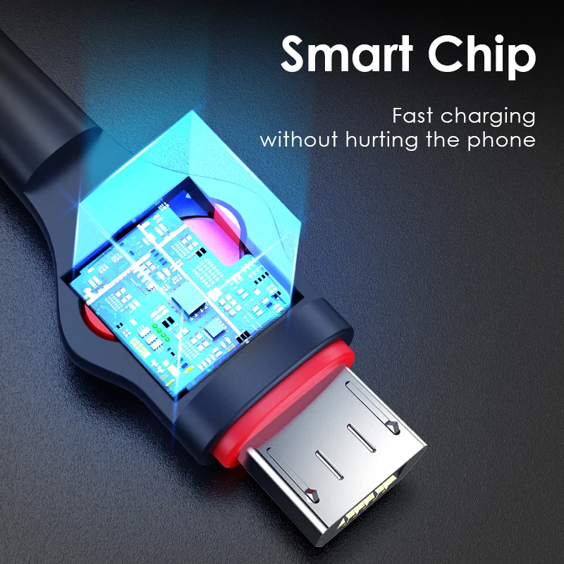 ! Кабель Micro USB ACCEZZ из ТПЭ 2 4 А для Samsung A5 S6 S7 Xiaomi Redmi LG Huawei внешний аккумулятор