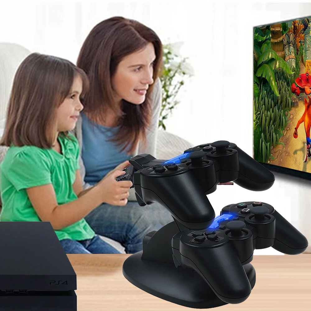 Зарядное устройство 2 в 1 для PlayStation 3 с двумя зарядными usb-зарядными док-станками