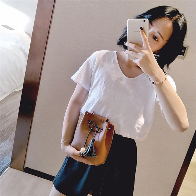 

2021 Leather Luxury Handbags European And American Fashion Retro Tassel Bucket Bag With Coin Purses Bag Card Holder Women Bag