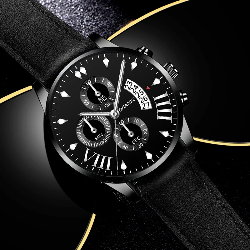

2021 Mens Luxury Top Brand Watches Military Sport Leather Strap Quartz Watch Men Fashion Casual Calendar Clock relogio masculino