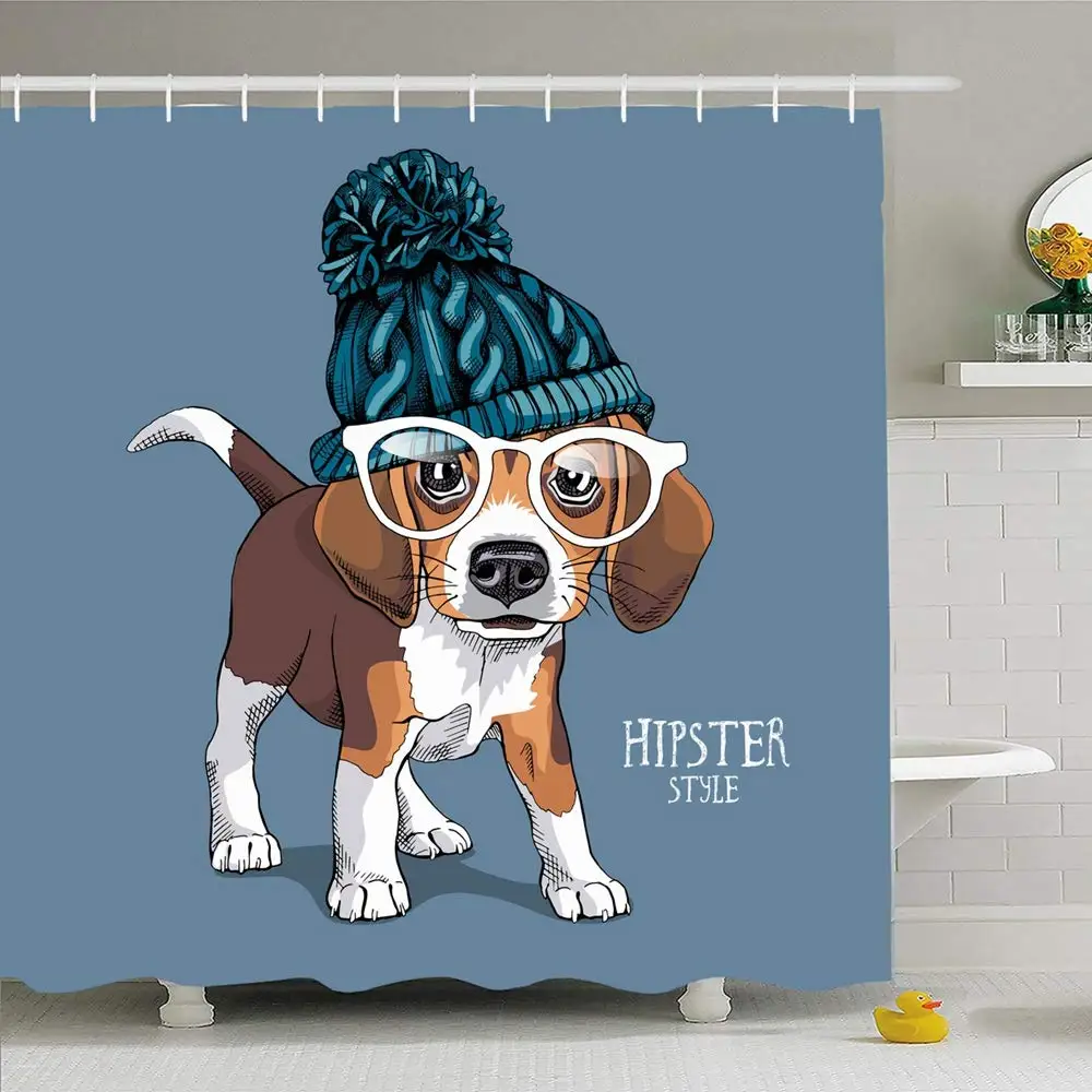 Занавеска для душа с крючками 66x72 дюйма|Шторы душа| |