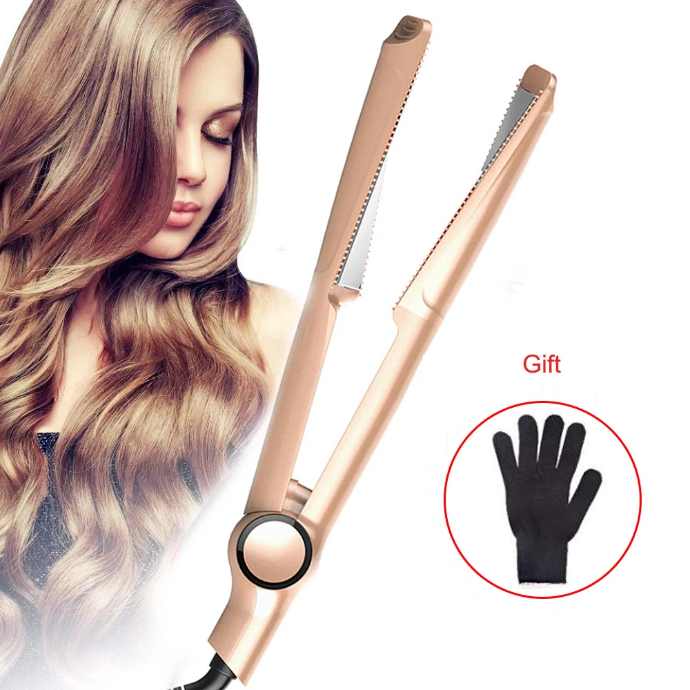 2 в 1 спиральный выпрямитель для волос утюги завивки палочка профессиональный