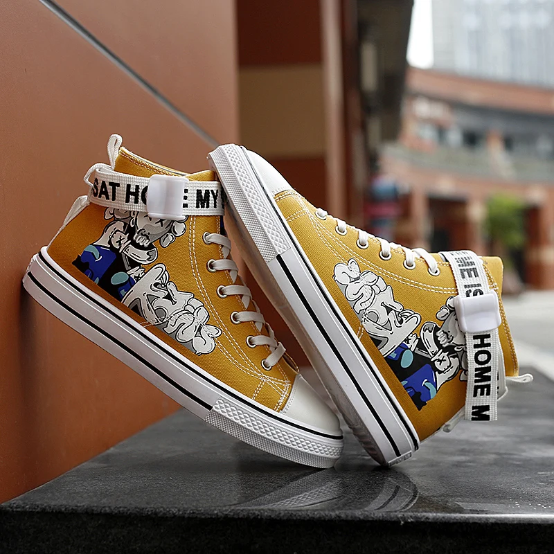 DHXH 2020 корейский тренд весенняя обувь Студенческая пара парусиновая Мужская