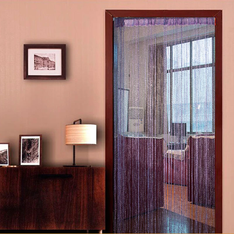 Мигающие серебряные шторы с кисточками занавески для гостиной окна двери