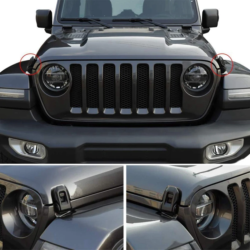 Защелка капота защелка для 2007-2019 Jeep Wrangler Jk Jl
