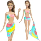 Комплект из 3 предметов, купальник для куклы купальный костюм милый фруктовый Стиль купальник, для пляжа, для купания бассейн вечерние Одежда для куклы Барби аксессуары детская игрушка