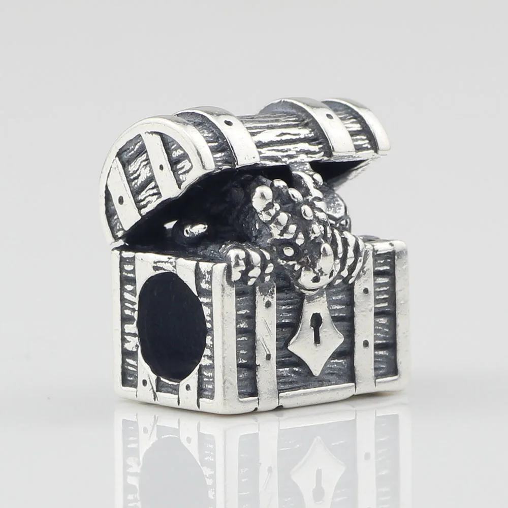Authentic 925 Sterling Silver Box Dragon Charm Beads Fits European Troll Bracelet Jewelry |
