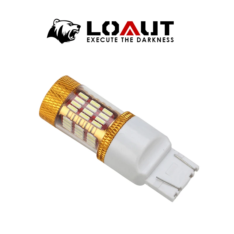 LOAUT T20 высокой мощности 7443 7440 3156 3157 7441 клиновидный светодиодный супер яркий белый