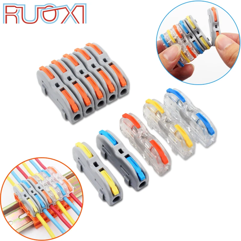 Новый Цвет Мини Быстрый разъем провода соединитель универсальный компактный