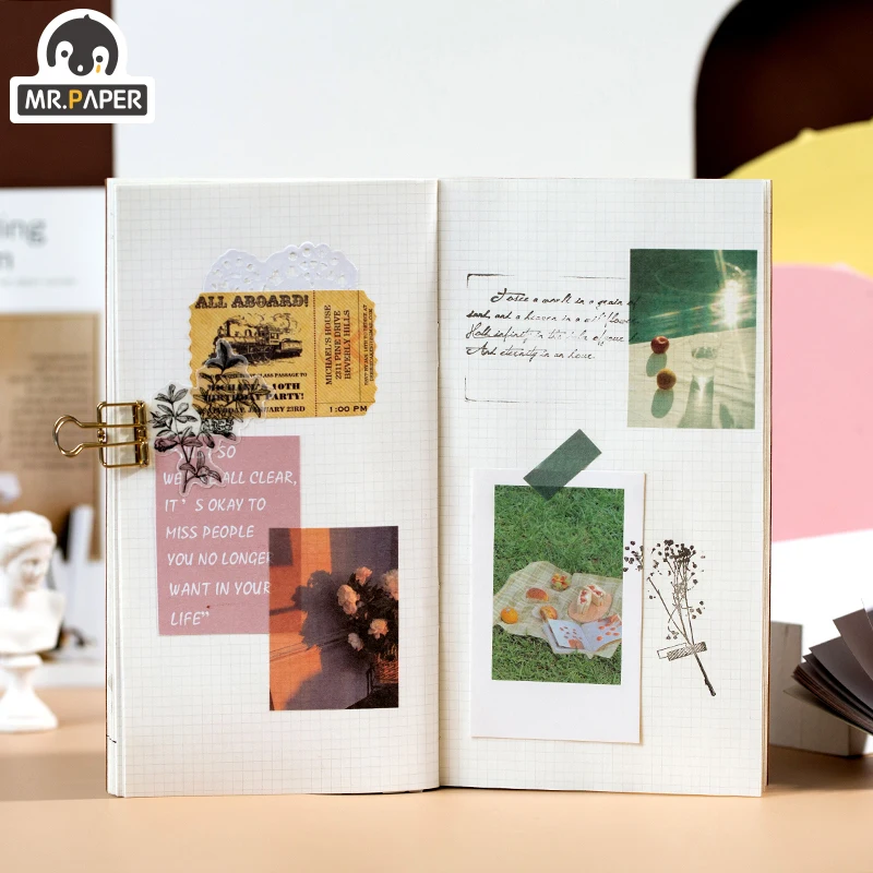 

50 Patterns 6 Designs FuQi Day Dream Mini Hand Account DIY Decor Scrapbooking Series Graffiti Creative Stationery Material Paper