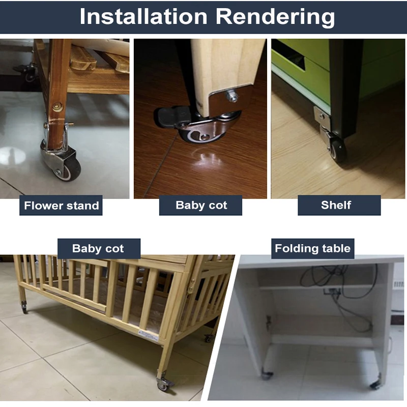 1 шт. универсальный шарнирный ролик для детской кроватки Ширина 16-18 мм |