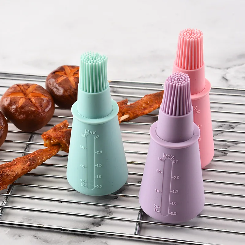 

Barbecue Brush High Temperature Oil Brush Food Grade Silicone Baking Cooking BBQ Tools Barbecue Oil Bottle Brush Kitchen Tools