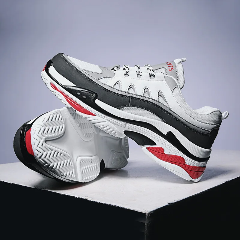 Мужская спортивная обувь больших размеров 39 47 Прочная Повседневная на толстой