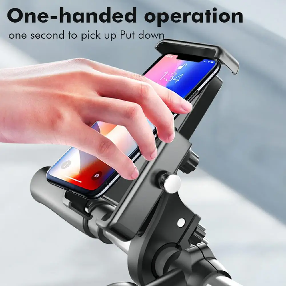 bicycle mobile phone holder aluminum alloy surrounding mobile phone holder 360rotating mobile phone holder functional with sim free global shipping