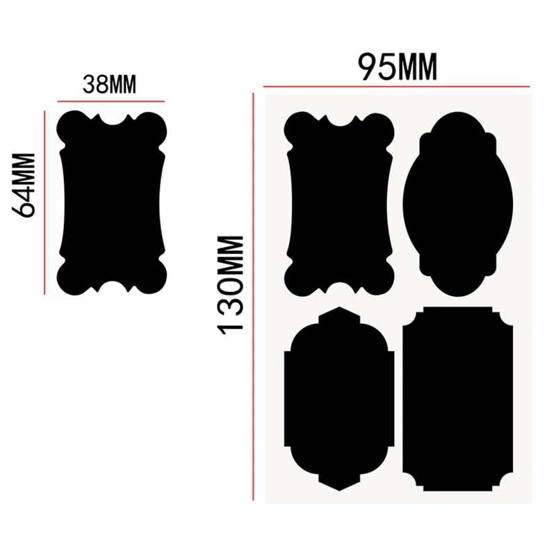 40 шт. DIY доска для халатов дома кухни водонепроницаемая банка каменщика наклейки