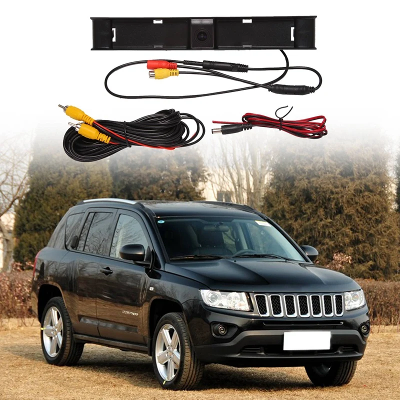 

NEW-Car Front View Parking LOGO Camera Night Vision Positive Waterproof Camera for Jeep Compass MP 552 2017-2020