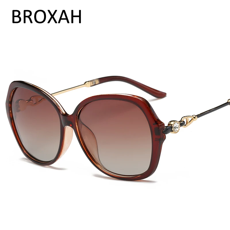 Модные женские поляризационные солнцезащитные очки для женщин Пластиковые