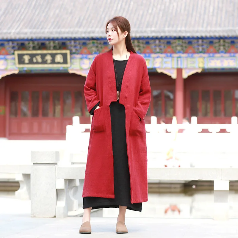 Кимоно длинная рубашка-блузка женская с длинным рукавом Осень 2018 плюс размер