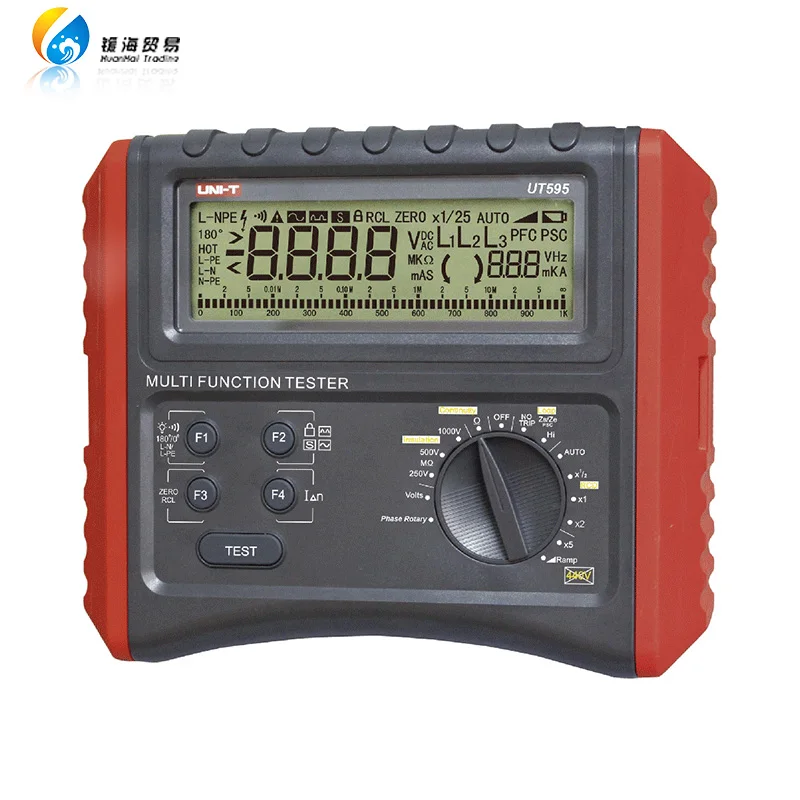 

Voltage Resistance Loop Phase consequence impedance RCD measurement Uni-T UT595 Multifunctional Electrical Instrument Tester