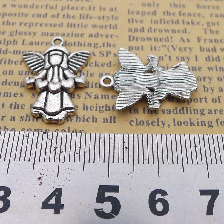 

Ly447 17*23mm 1.9G Alloy Angel Antique Vintage charm ornament Jewelry Accessories DIY Pendant 50Pcs/bag