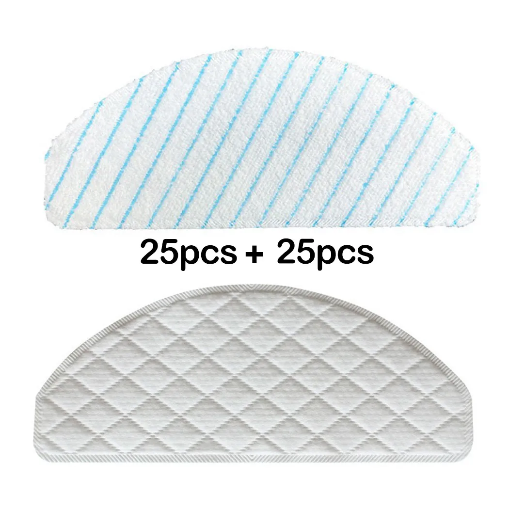 

50Pcs Vacuum Cleaner Microfiber Mop Cloths For Ecovacs Deebot Ozmo T8 AIVI T9 AIVI Parts Accessories