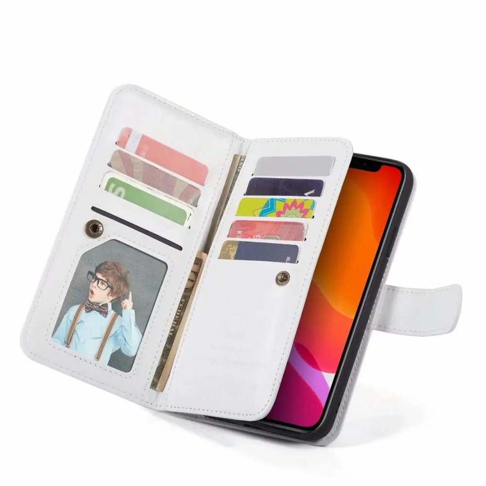 Роскошный кожаный чехол кошелек Crazy Horse для Samsung Galaxy S5 S6 S7 Edge S8 S9 S10 S20 Plus Note20