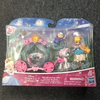 genuine frozen mini character series toys cinderella princess dolls anime action figures girls play house toy set birthday gift