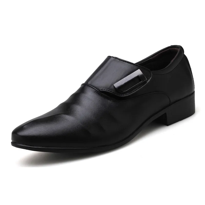 

Spring Autumn Men Formal Wedding Shoes Luxury Men Business Dress Shoes Men Loafers Pointy Shoes Big Size 38-47