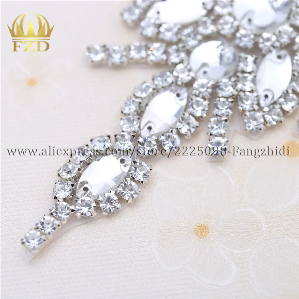 FZD 1 шт. прозрачный Блестящий Кристалл Стразы украшения бриллиант мотив