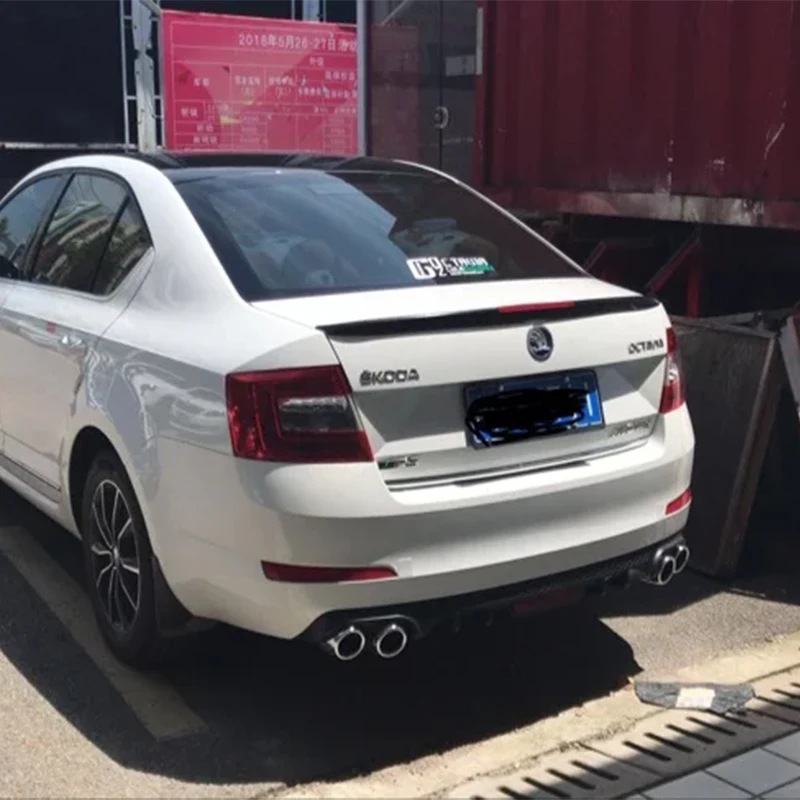 4 отверстия большой задний спойлер 2015 2016 2017 для Volkswagen SKODA Octavia по на багажник
