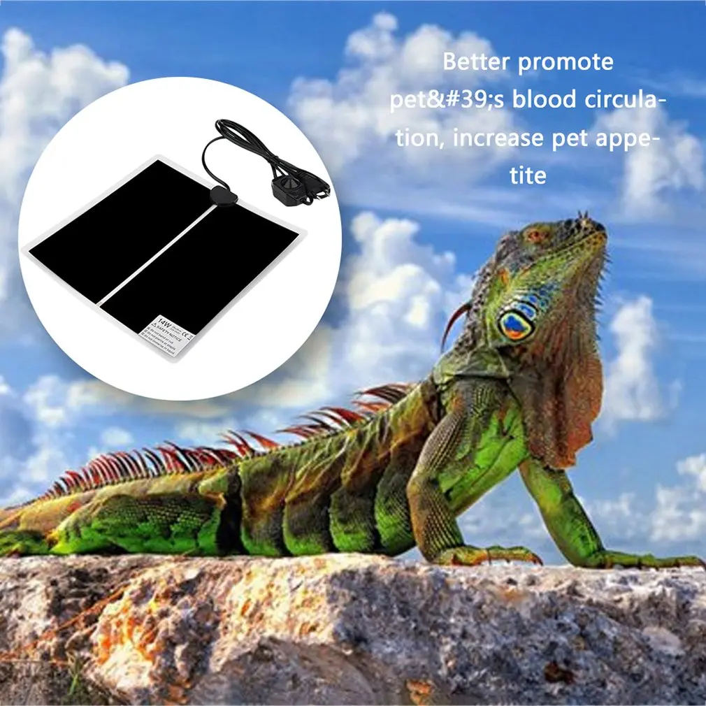 

2017 New Arrival Hot Household Warmer Bed Mat Pad Amphibians Adjustable Temperature Pet Reptile Heating Heater For Sale