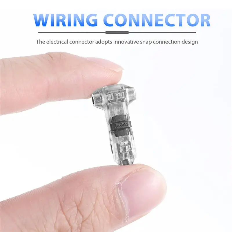

5pcs Quick T Tap Wire Connectors T Type 1 Pin No Wire Stripping Terminal
