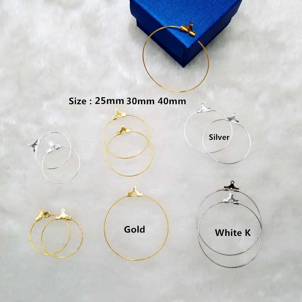 Новая бижутерия 10 шт. круглые с подвесным большим кольцом для ушей