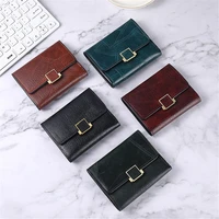 new fashion pu leather multi card slot short women coin purses women wallet card holder