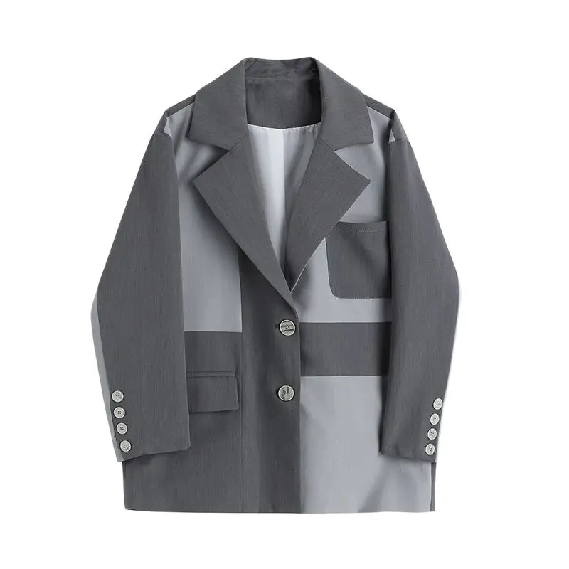 

Women Fall Winter Office Blazer Coat Vintage Notched Collar Pocket Suits Jackets 2021 Fashion Female Casual Suits Coat Chic Tops
