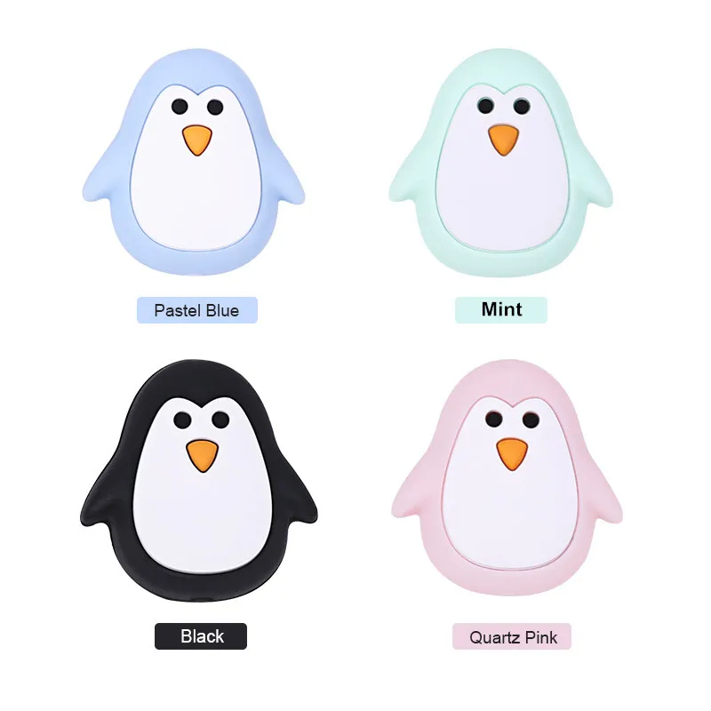 Chenkai 10PCS Silicone Car Fox Avocado Beads Baby Teething BPA Free DIY Infant Soothing Pacifier Nursing Bracelet Toys Accessory