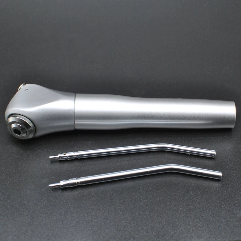 

Dental 3 Way Air Water Spray Triple Syringe Handpiece w/ 2 Nozzles Tips Tubes