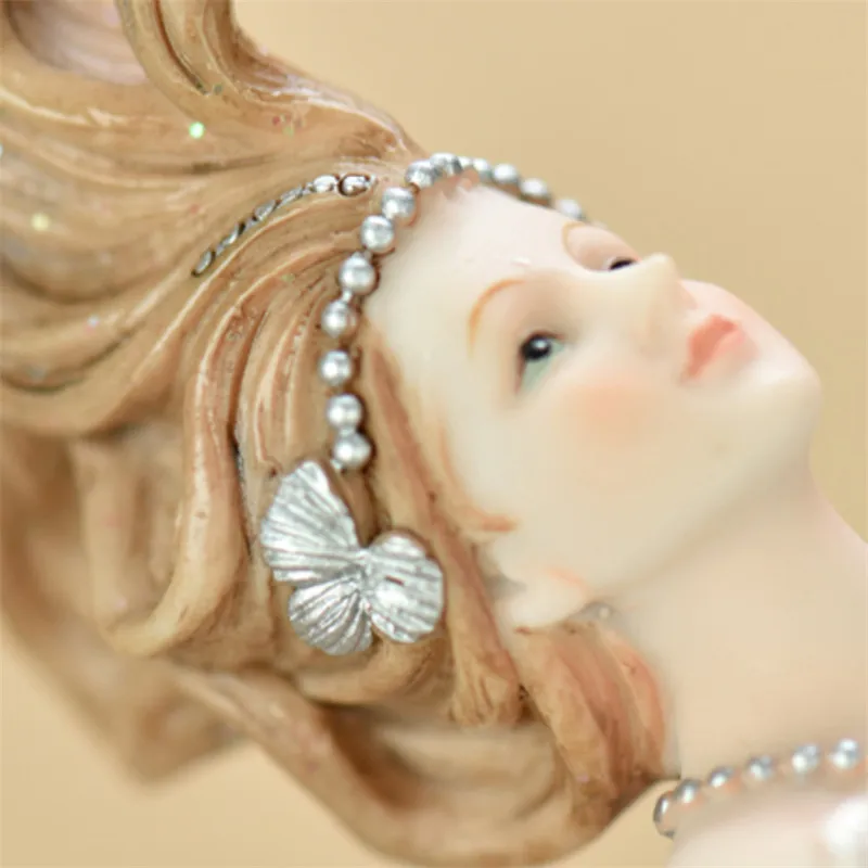 Креативные сказочные фигурки принцессы русалки из смолы в средиземноморском