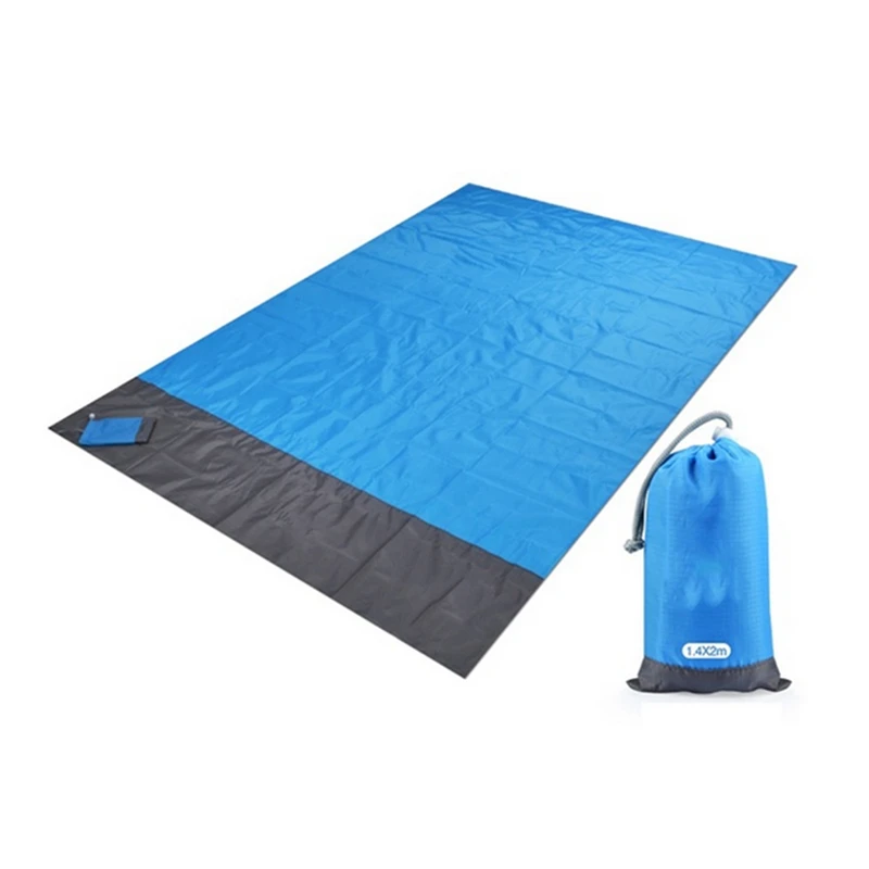 

2x2.1m Folding Camping Mat Waterproof Pocket Beach Blanket Mattress Portable Lightweight Mat Outdoor Picnic Mat Sand Beach Mat